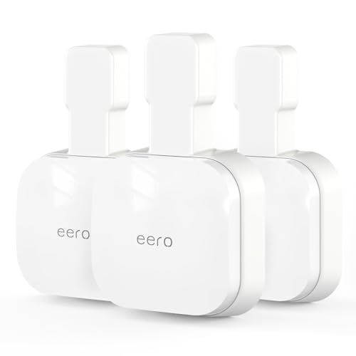 Outlet Wall Mount for eero 7 Stand Bracket Holder Compatible with eero 7 Dual-Band Mesh Wi-Fi 7 Router Extender No Messy Wires Space Saving(3 Pack)