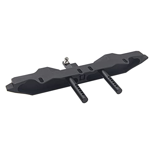ShareGoo Metal RC Rear Bumper with RC Metal Trailer Hitch Compatible with Traxxas TRX-4 TRX4 1/10 RC Crawler Car (Black) - Thumbnail 4