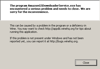 Amazon.com Download is Garbage Under Wine