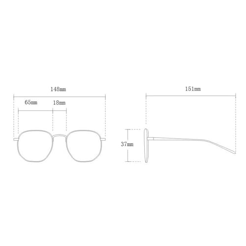 Punk Small Frame Hexagon Sunglasses Women 2025 Luxury Trendy Metal Polygon Sun Glasses Fashion Eyewear For Ladies UV4004