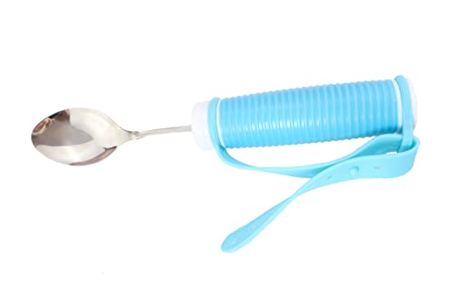 Mhkgioa Adaptive Utensils - Parkinsons Spoon With Non-Slip Handle & Strap - 360 Spoons For Toddlers - Adult Adaptive Gyroscopic Steady Spoon For Hand Tremor #TOP5