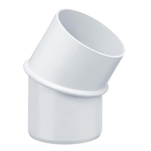 INEFA Arc 30° 100mm Blanc PVC Raccord Pluvial Facile Gouttière