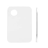  Paleta de pintura de maquillaje Paleta de acrílico antiadherente con palo de ajuste