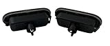 Seitenblinker Schwarz Oval Links+Rechts Set Kompatibel mit VW Passat 3B Golf 4 Bora Lupo T5 Sharan