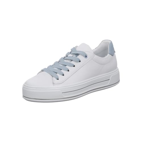 Preisvergleich Produktbild ara Damen CANBERRA Sneaker, WEISS,AQUA, 38.5 EU Weit