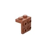 Gobricks 44728 ヒンジプレートブラケット 1 x 2-2 x 2 10ピース GDS-641 Legoビルディングブロックと互換性ありカラー:ダークオレンジ 083