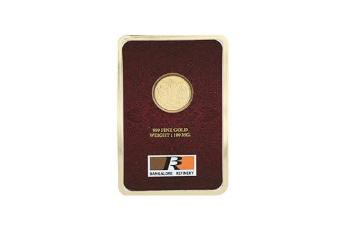 Image of Bangalore Refinery 999 Purity 100mg Gold Foil Coins