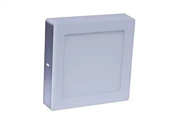 15W Squar Surface LED Wave Spotlight 6 Inch |COB Spotlight for Ceiling|Neutral White Light (4000K) | Adjustable Design | Recessed Tiltable Downlighter for False Ceiling | Pack of 12