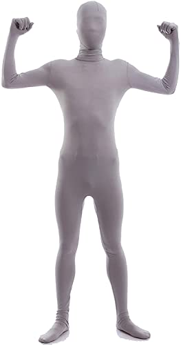 Zentai Aniler gris en élasthanne souple et respirant taille L