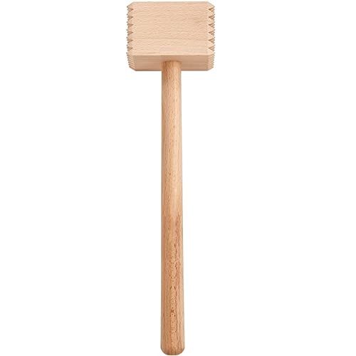 Martillo de madera para ablandar carne, herramienta de preparación para marinar, doble cara, 314 x 81 x 42 cm, para machacar carne de res