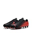 PUMA ATTACANTO II FG/AG Fußballschuh für Herren, schwarz-Leuchtend rot, 7.5 UK