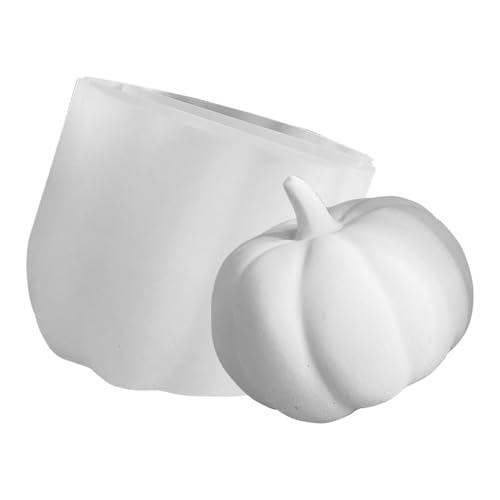 Molde de resina de calabaza - Molde de silicona para calabaza, Molde de silicona para hacer jabón de calabaza artístico para Halloween, Creación de jabón de fundición de resina epoxi, Molde