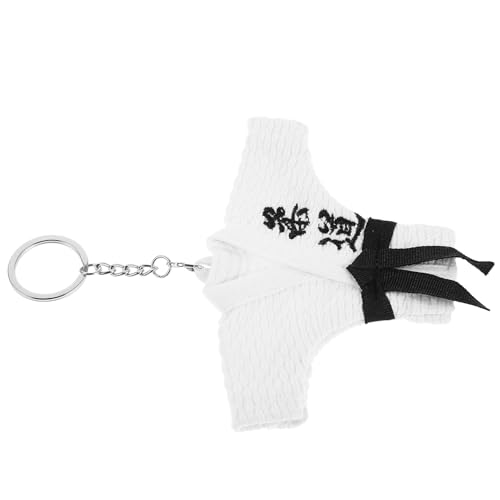 Didiseaon Llavero Divertido de Karate en Forma de Uniforme Blanco Colgante de Artes Marciales para Amantes del Judo y Obsequio Temático para Graduación o Cumpleaños Accesorio Pequeño y