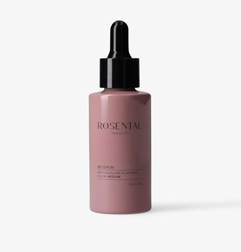 ROSENTAL ORGANICS BB Serum (30ml) - 2-in-1 Make Up & Skincare Squalan, Aloe Vera & Ginseng - Getöntes Gesichtsserum - feuchtigkeitsspendende Gesichtspflege - Neue Formulierung (Medium)