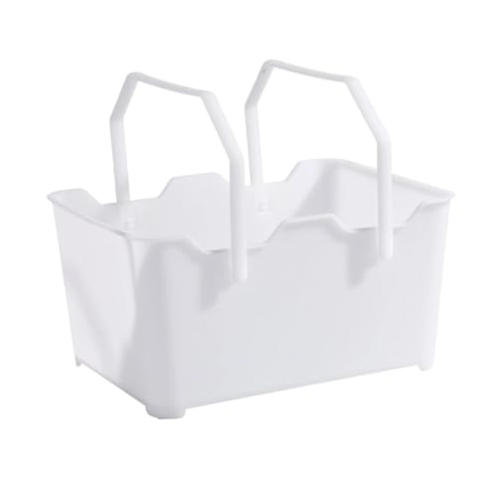 Multipurpose Ice Bucket with Handle for Beer Crate, White