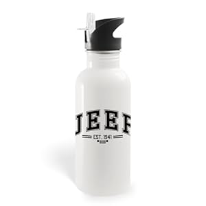 Jeep Collegiate 20 oz Screw Top Water Bottle with Straw