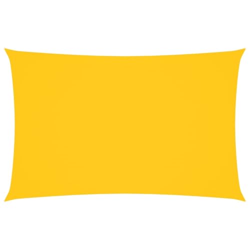 Homgoday Sonnensegel Oxford-Gewebe Rechteckig 2x4,5 m Gelb Sonnensegel Rasen, Garten Model135588