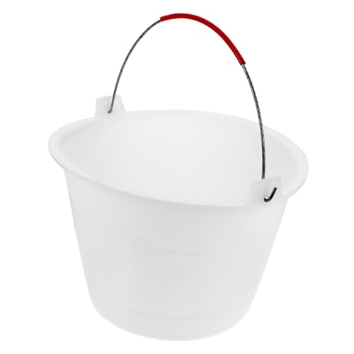 IWOWHERO Contenitore Plastica Per Cemento e Sabbia Con Maniglia Secchio Robusto e Versatile Per Cantieri e Uso Domestico