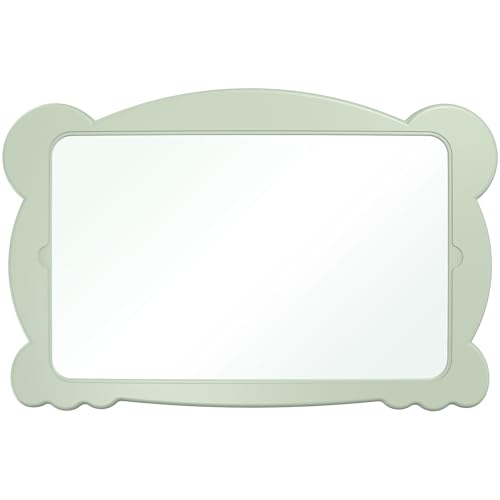 Image of Rohent Mirror for Baby in Car - Shatterproof, 360° Adjustable, Clear Wide View, Easy Install on Headrest - Tea Green Frame for Soothing Comfort, for Newborns & Infants