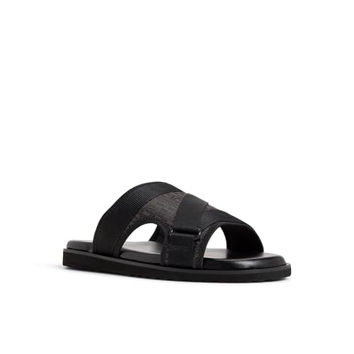 Image of Aldo DENIELS-IN004 Men Open Black Single Strap Sandals