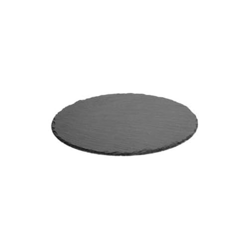 Secret de Gourmet - Lot de 6 Assiettes à Dessert Ardoise 22cm Gris
