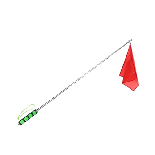 Nuqsx Horse Training Flag Horse Training Flags with Telescopic Flagpoles Portable Equestrian Nylon Training Flags Horse Training Equipment 1 PC(Green)