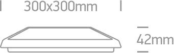 Plafon LED superficie ONE LIGHT 67372/W/C blanco 25w 4000K IP54