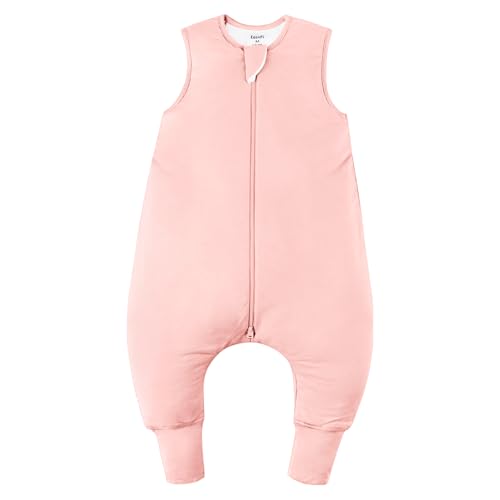 Image of EasyFi Rayon Made From Bamboo Sleep Sack Soft Toddler Sleep Sack with Feet 2-Way Zipper Unisex Baby Sleeping Bag with Legs