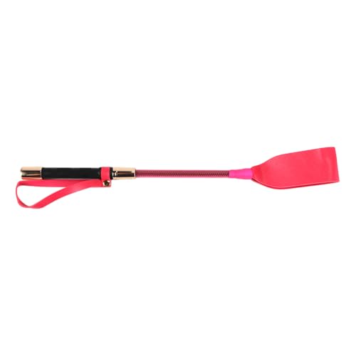 ieron Fusta de 34 cm para caballo con mango de gel antideslizante (rosa)