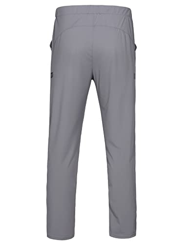 Little Donkey Andy LDA344GY04 Men'S Ultra-Stretch Lightweight Quick Dry Athletic Pants Drawstring Travel Exercise Running Jogging Gray Xl thumb #1