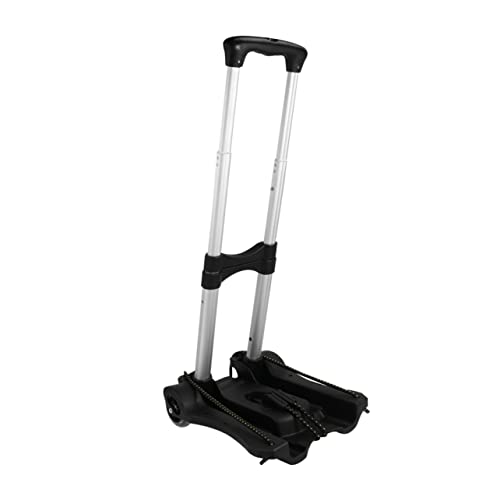 Cabilock 1 Pieza Camión Plegable portátil Ruedas muñequita Carretilla Carrito Carro de Equipaje Plegable Carro Plegable tranvía de Almacenamiento Carro de Almacenamiento Negro