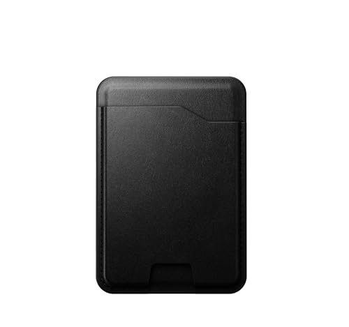 NOMAD Leather Mag Wallet with Find My I MagSafe Kartenetui für iPhone I Black Horween – Ansicht 1
