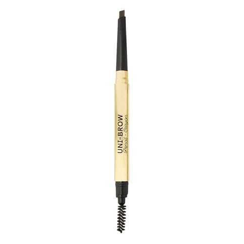Winky Lux Uni-Brow Eyebrow Pencil, Dual-Ended with Spoolie, Waterproof Brow Definer with Ultra-Fine Tip, Universal Shade for Natural Looking Brows (Brown, Blonde, Taupe)