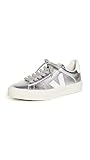 Suela de goma Veja Zapatillas Campo Mujer, Plateado/Blanco, 39 EU