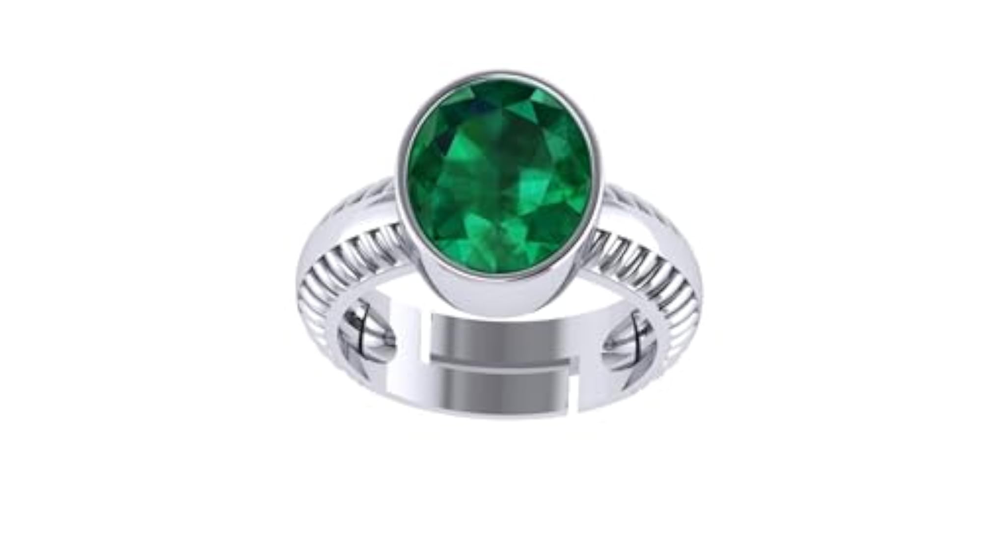 Original Natural Emerald 16.25 Ratti Adjustable Ring