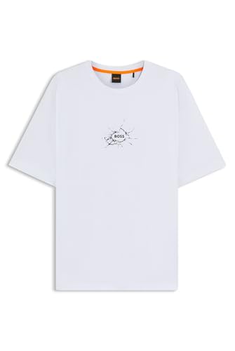 Boss Te_ Voyage Camiseta, 100 Blanco, M Hombres