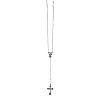 Rozenkrans glasparels L = 37 cm pareldiameter 3 mm roze