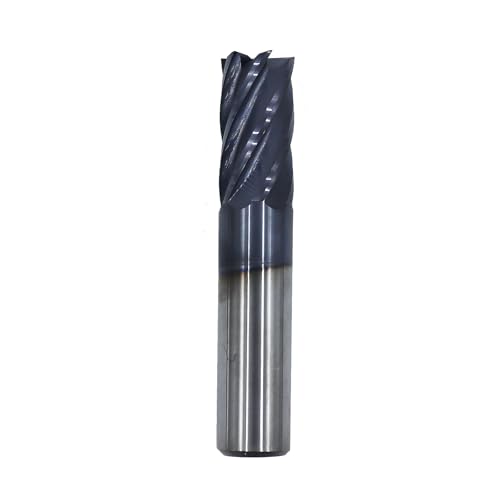 Image of 3 /4in Solid Carbide End Mill,Variable Helix, 6 Flute, Variable Geometry,AlCrN Coated Bits Tool for Medium Hardness Steel, Brass, Iron