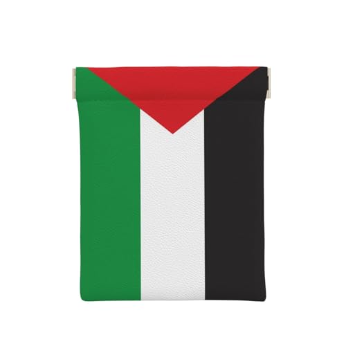 Palestine Flag PU Leather Coin Pouch