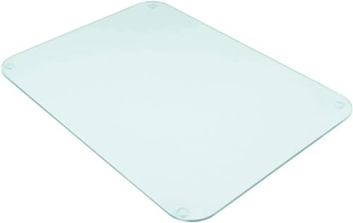 Deenz Large 40X60Cm 5Mm Completely Clear & Flat Float Glass Worktop Saver for Your Kitchen Chopping Board
