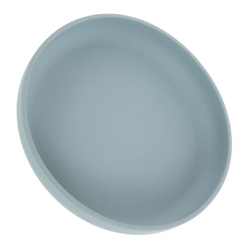 STOBAZA Elderly Feeding Tableware Silicone Spill Proof Scoop Plate for Elderly Care Non Slip Suction Cup Base Ideal for Disabled and Patients Portable Tableware Color