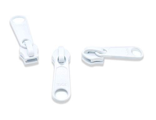 Fermeture éclair cassée ? Curseur YKK 5 blanc pour réparer vos vestes