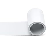 Yaocom White Grey Aluminum Flashing Roll Roof Flashing, Prevents Roofing Stains, Aluminum Roll Flashing Weatherproofing Garden Roof Strip for Moss Prevention(6inch X 50ft)