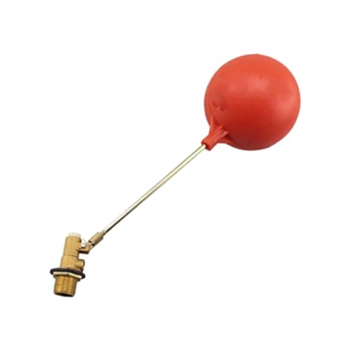 perfk Valvola a Galleggiante per Serbatoio dell'Acqua Valvola a Galleggiante in Ottone Valvola a Sfera Galleggiante con riempimento Automatico per cisterna, 1 Pollice DN25