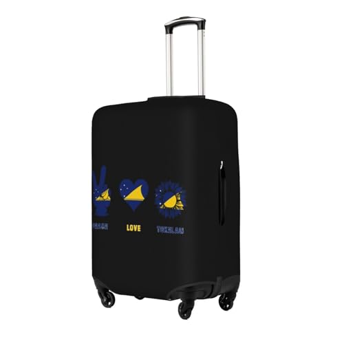 Peace Tokelau Tokelau People Flag Travel Luggage Cover Washable Suitcase Case Suitcase Protector Fit Luggage Cover Medium2