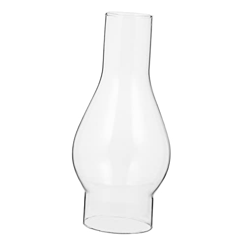 DOITOOL Pantalla De Lámpara Keroseno De Vidrio Transparente Chimenea Resistente Para Lámparas De Queroseno Vintage Accesorio Práctico Para Iluminación Ambiental Cálida