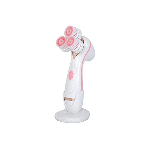 Brosse nettoyante visage électrique USB avec 3 embouts pour un gommage et massage doux