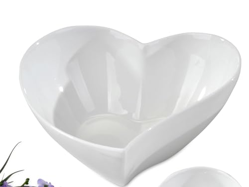 Bollweg Schöne Herzschale, Serie Brilliant-weiss aus weiss-glasiertem...