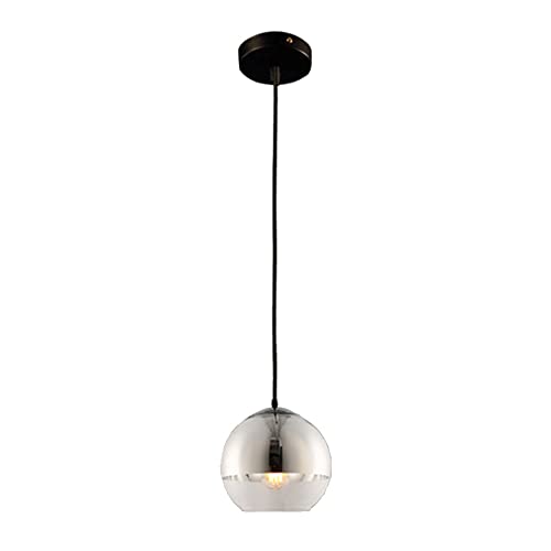 Lampe Suspendue Globe en Verre Luminaire Plafonnier pour Cuisine et Salle à Manger D25 Cm