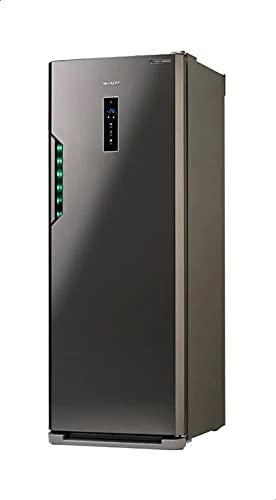 ديب فريزر ديجيتال نوفروست سبع ادراج بمحرك انفرتر من شارب FJ-EC27(ST)، 300 لتر - رمادي